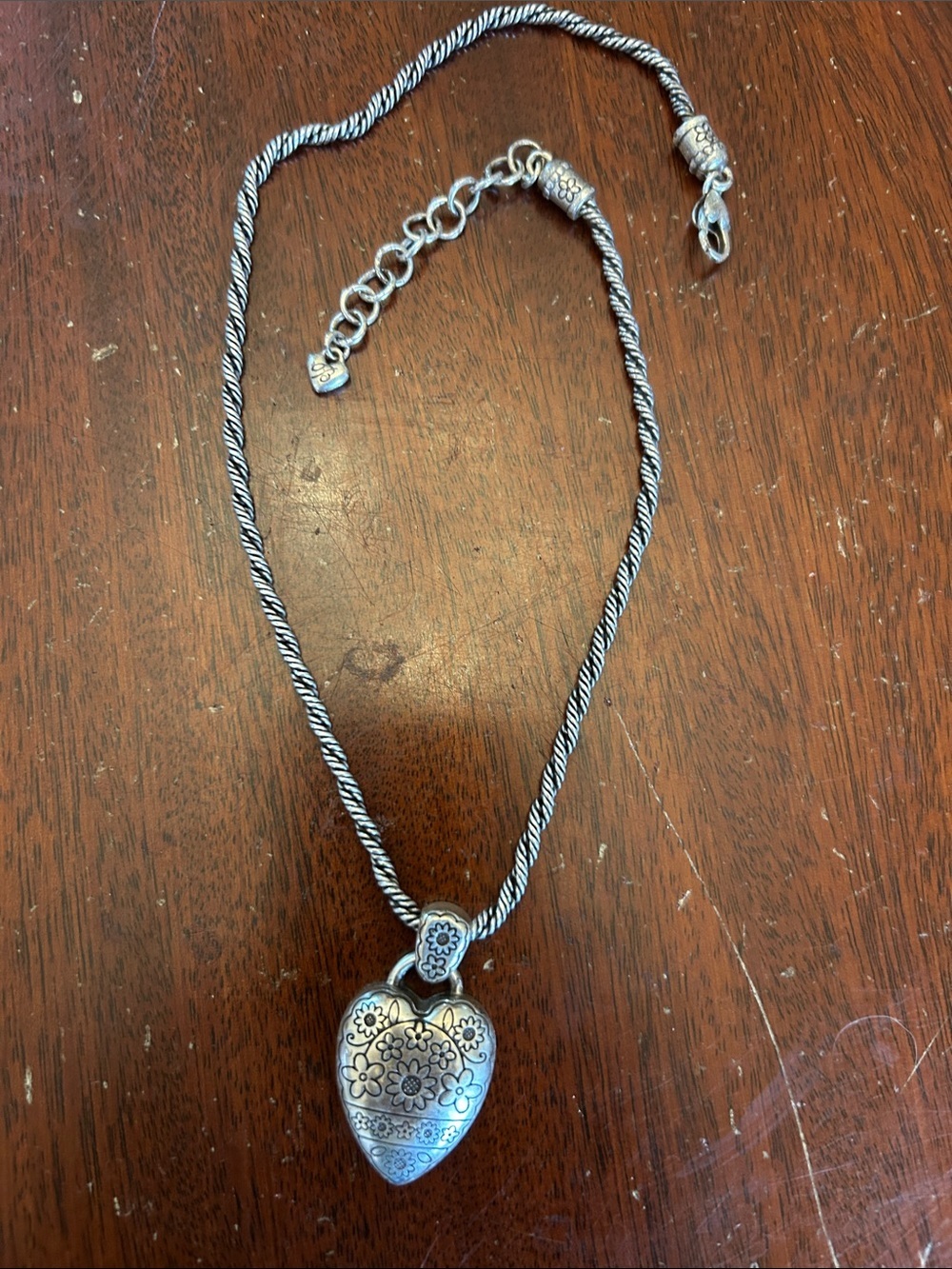 Brighton Life Blooms from the Heart necklace EUC Reversible